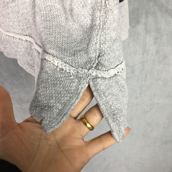 Free People Women's Grey Oversized Knit Cowl Neck Gorpcore Sweater Women's Sz XS - Picture 14 of 15